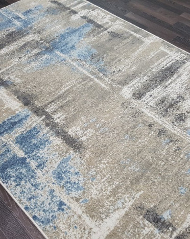 Ковер бельгийский 820122242 PRISMA (Вискоза, бежевый, синий, кремовый)