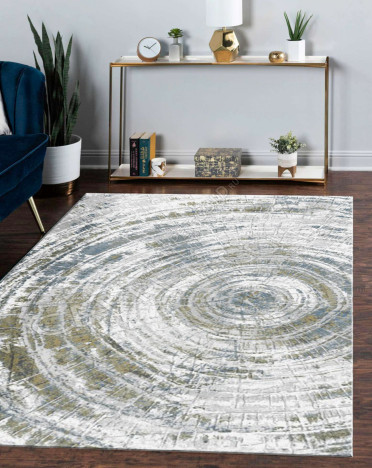 Ковер бельгийский 85002-6191 Mayumi (Вискоза, серый)