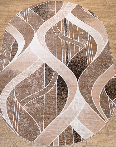 Ковер российский 15892-10834 Лайла де Люкс (Полипропилен, бежевый) овальный