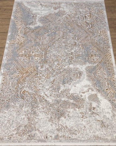 Ковер российский 20102-25054 Премиум (Полиэстер, бежевый, серый)