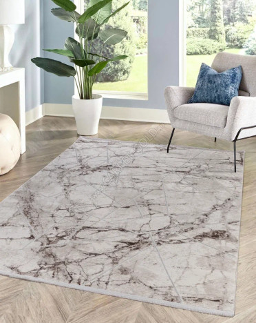 Ковер турецкий B0748A Leonidas (PP Heatset Высокоплотный, бежевый)