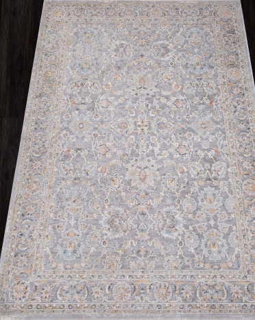 Ковер турецкий L0761C PETRA (Полиэстер, серый)