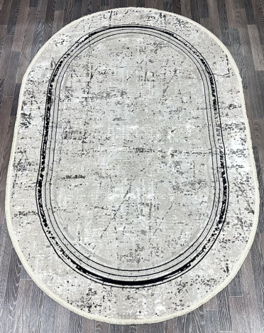 Ковер турецкий 16124-1 Gordion (Полиэстер хит-сет, серый)