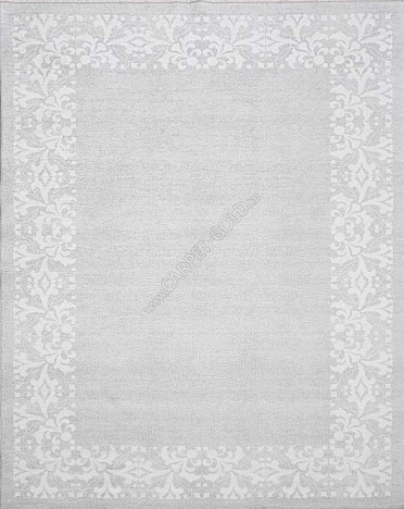 Ковер турецкий MK077 Qum (Полиэстер хит-сет, серый)