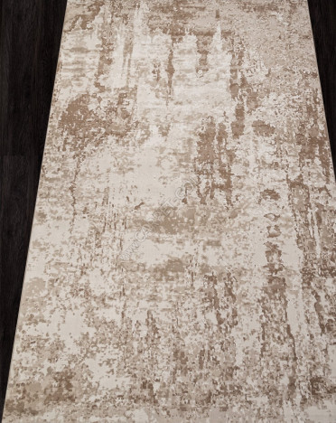 Ковер турецкий M027A SIESTA (PP Heatset Высокоплотный, бежевый)