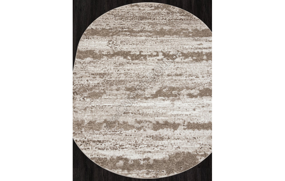 Ковер в стиле модерн F173 - BEIGE - Овал - коллекция ALABAMA