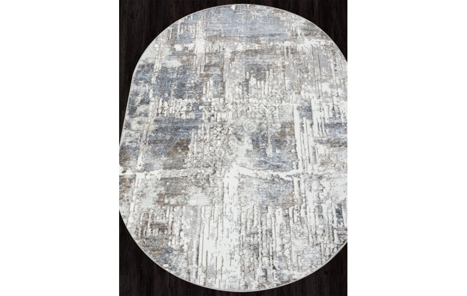 Ковер 06735B - L.BLUE / GREY - Овал - коллекция PARADIZE